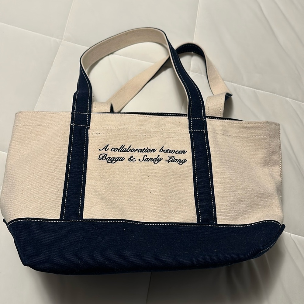 Baggu & Sandy Liang Small Canvas Tote EUC